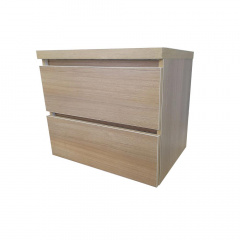 Подвесная пластиковая тумба The MIX Лями Wood 4236-oak mat ламинация под умывальник 50 см Дуб Новомосковск