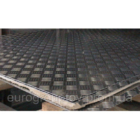 Лист рифленный нержавеющий AISI 304 4,0х1250х2500мм