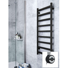 Полотенцесушитель электрический Terma SIMPLE 1080x500 Black mat с теном MOA