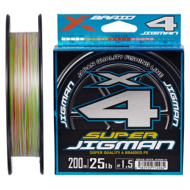 Шнур YGK X-Braid Super Jigman X4 200m #2.0/0.235mm 30lb/13.5kg (1013-5545.04.00)