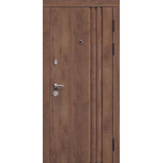 Вхідні двері металеві Меджик МДФ зріз дерева/дуб медовий 860х960х2050 мм