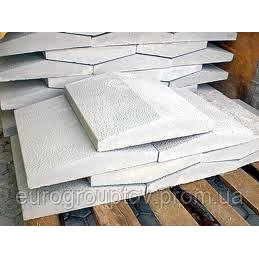 Парапеты(крышки) бетонные на забор 2-хскатные 480х630мм