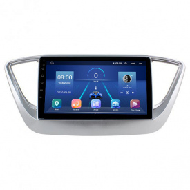 Штатная магнитола Lesko 9" Hyundai Solaris II 2017-2020 6/128Gb 4G Wi-Fi GPS Top (9324-43652)