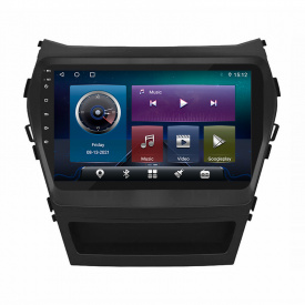 Штатная автомобильная магнитола Lesko Hyundai Santa Fe (2012-2018 гг) 9" 4+64GB 4G+CarPlay Android Premium