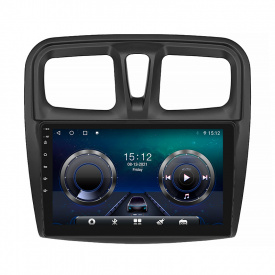 Штатная магнитола Lesko Renault Logan II Рестайлинг 2018-н.в. 10" 4/64Gb/ 4G/ Wi-Fi/ CarPlay Premium (9821-35644)