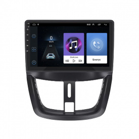 Штатная магнитола 9" Lesko для Peugeot 207 I Рестайлинг 2009-2015 экран 1/16Gb/ Wi-Fi Андроид Пежо