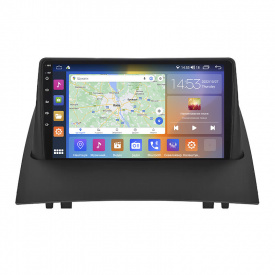 Штатная магнитола Lesko 9" Renault Megane II Рестайлинг 2006-2009 4/64Gb CarPlay 4G Wi-Fi GPS Prime (9825-48062)