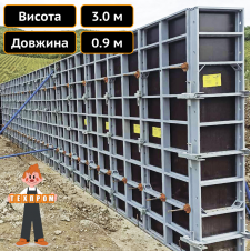 Щит опалубки 0.9 х 3.0 м Техпром