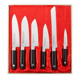 Набор из 6-х кухонных ножей Satake Swordsmith (HG8327W)