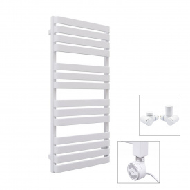 Рушникосушка комбінована Terma Warp T 1110x500 White mat, тен MOA + вентиль Integra