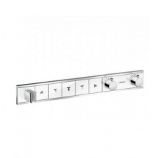 Термостат скрытого монтажа Hansgrohe RainSelect на 5 выходов, белый/хром (15358400)