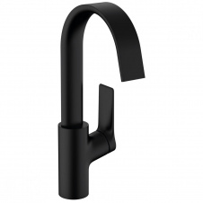 Смеситель для умывальника Hansgrohe Vivenis 210 с поворотным носиком и донным клапаном pop-up, Matt Black (75030670)