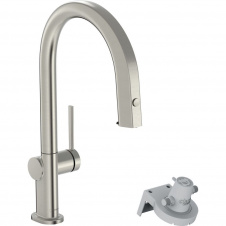 Смеситель кухонный Hansgrohe Aqittura M91 FilterSystem 210 1jet pull-out, Stainless Steel Finish (76803800)