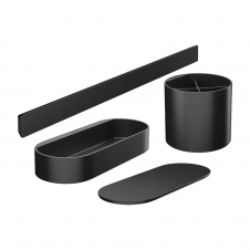 Комплект аксессуаров Hansgrohe WallStoris 4в1, Matt Black (27968670)