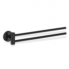 Полотенцедержатель Decor Walther BA HTH2 BASIC двойной, black matt (0531160)