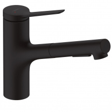 Фото - Смеситель для кухни Hansgrohe Zesis M33 150 2jet с вытяжным изливом sBox Lite, Matt Black (74803670) Смеситель для кухни Hansgrohe Zesis M33 150 2jet с вытяжным изливом sBox Lite, Matt Black (74803670)
