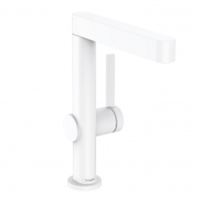 Смеситель для умывальника Hansgrohe Finoris 230 с поворотным носиком 2JET и д/к push-open, белый матовый (76060700)