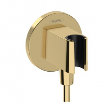 Шланговое подключение Hansgrohe FixFit Porter S с держателем, Polished Gold Optic (26888990)
