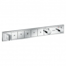 Термостат скрытого монтажа Hansgrohe RainSelect на 5 потребителя, хром (15358000)