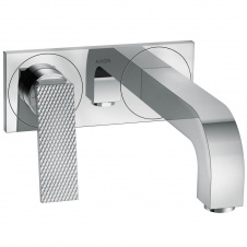 Смеситель для умывальника Axor Citterio 220 Lever rhombic cut со стены, Chrome (39171000)