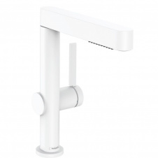 Смеситель для умывальника Hansgrohe Finoris 230 с 2JET и push-open, белый матовый (76063700)