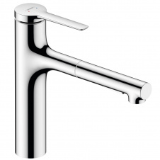 Смеситель для кухни Hansgrohe Zesis M33 160 2jet с вытяжным изливом sBox Lite, Chrome (74804000)
