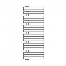 Радиатор Cordivari KELLY FLAT L: 500 мм; H: 1312 мм, 563 watt, t = 50 °C (3551720000605)
