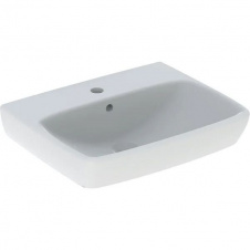 Умывальник подвесной Geberit Selnova Square 55 x 44 x 17.5 см, с отверстием под смеситель, белый (500.290.01.7)