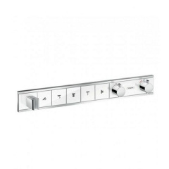 Термостат скрытого монтажа Hansgrohe RainSelect на 5 выходов, белый/хром (15358400) Фастів