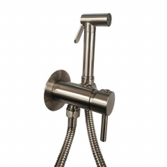 Гигиенический душ со смесителем Paffoni Tweet Round Mix, нержавеющая сталь (ZDUP110ST) Дніпро