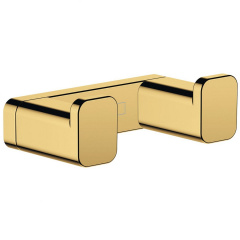 Крючок двойной Hansgrohe AddStoris 3,6х1,6x6,6 см, Polished Gold Optic (41755990) Київ