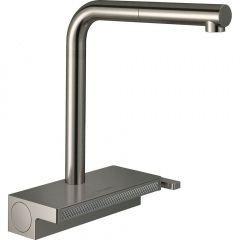 Смеситель кухонный Hansgrohe Aguno Select 250 2jet с вытяжным изливом Sbox, стальной (73830800) Золотоноша