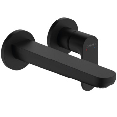 Смеситель для умывальника Hansgrohe Rebris S со стены, скрытый монтаж 200мм, Matt Black (72528670) Чернівці