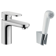 Смеситель для умывальника Hansgrohe Vernis Blend 100V с гигиенической лейкой, хром (71215000) Изюм