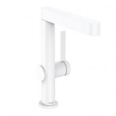 Смеситель для умывальника Hansgrohe Finoris 230 с поворотным носиком 2JET и д/к push-open, белый матовый (76060700) Київ