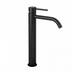 Смеситель для умывальника с высоким изливом Paffoni Light, черный матовый (LIG081NO) Умань