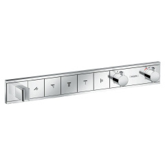 Термостат скрытого монтажа Hansgrohe RainSelect на 5 потребителя, хром (15358000) Вінниця