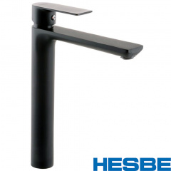 Смеситель для умывальника высокий HESBE ALEX Black Chr-001 (high) Черновцы
