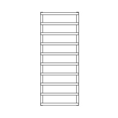 Радиатор Cordivari ALESSANDRA Inox Satin L: 530 мм; H: 1300 мм, 310 watt, t = 50 °C (3551680450005) Хмельник