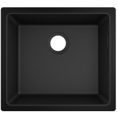 Кухонная мойка Hansgrohe S51 S510-U450 под столешницу 500х450, Graphiteblack (43431170) Івано-Франківськ