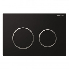 Клавиша смыва Geberit Omega20, черный/глянцевый хром (115.085.KM.1) Ромни