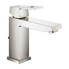 Смеситель для умывальника Grohe Eurocube M-Size с донным клапаном, сталь (23445DC0) Житомир