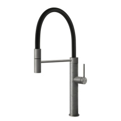 Смеситель для кухни Gessi 316 FLESSA, Steel Brushed (60012239) Васильків