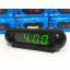 Электронные часы VST цифровые настольные от сети и батареек с зелёными цифрами будильник 17см Чёрные (VST-716) Київ