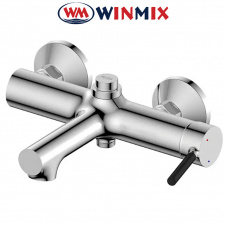 Смеситель для ванны короткий нос Winmix​ Premium "ADAM BUTTON" (Chr-009), Польша
