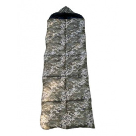 Спальный мешок + чехол непромокаемый Mine Зима 210*73 см Камуфляжный (hub_y6jvpr)