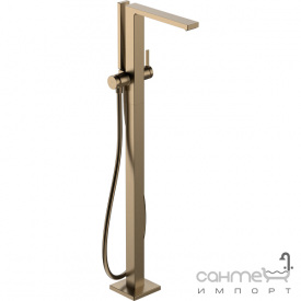 Смеситель для ванны напольный Hansgrohe Tecturis E 73445140 бронза