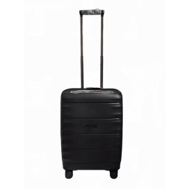 Чемодан дорожный Малый (S) под Ручную кладь Полипропилен Airtex 242 45л 55x39,5x22,5см Черный