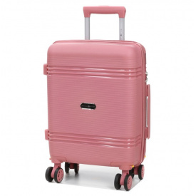 Чемодан Snowball 21204 Мини XS 52×35×18см 25л Розовое золото