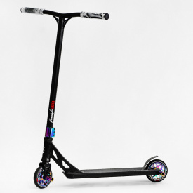 Самокат трюковый Best Scooter Freestyle Pro HIC-система пеги алюминиевый диск и дека колёса PU Black (115640)